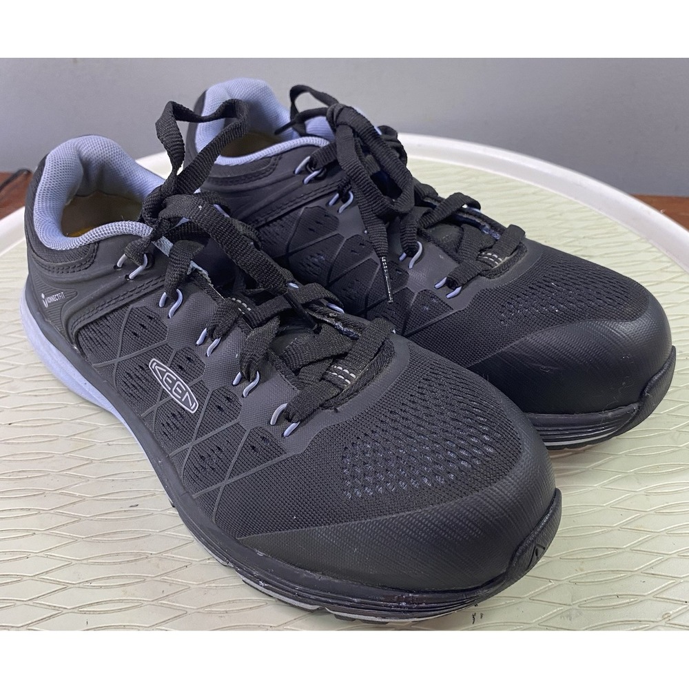 KEEN Utility Women's Black&Blue ASTM FIC EH SD35 Steel Toe Work Shoes 8‎ Wide